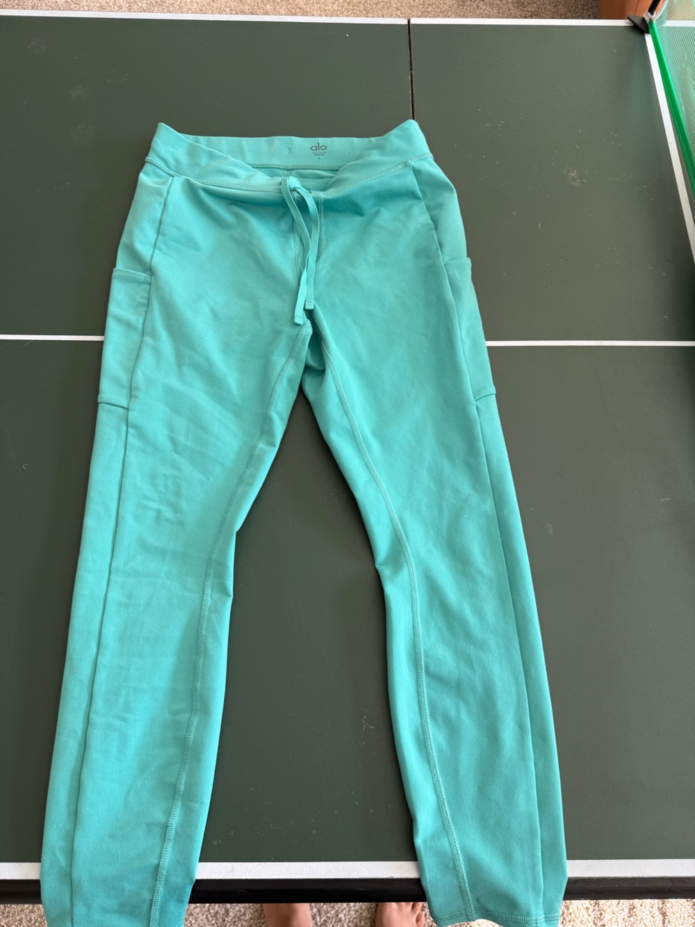 ALO Yoga Teal Drawstring Joggers